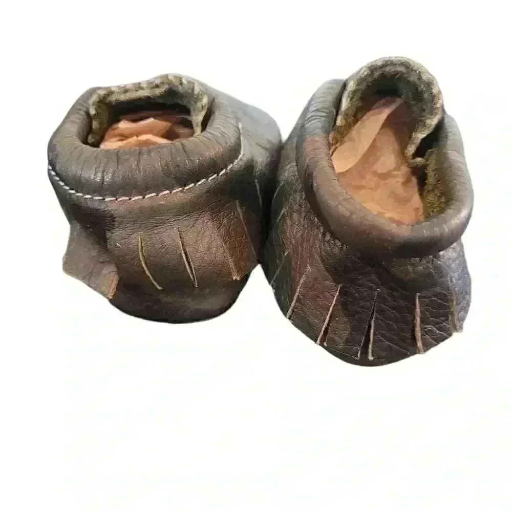 MISHMOCCS Baby Green Leather Camo - Moccasins NEW NWT sz OS